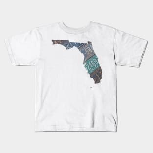 Vintage Florida License Plates Kids T-Shirt